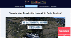 Desktop Screenshot of luxhomepro.com